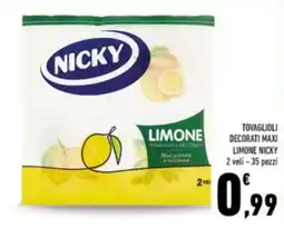 Conad Tovaglioli decorati maxi limone NICKY offerta