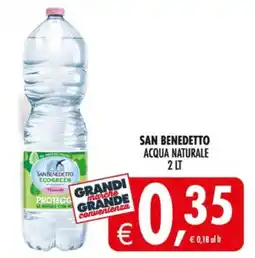 Deco Supermercati San benedetto acqua naturale offerta
