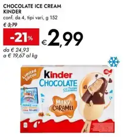 Bennet Chocolate ice cream KINDER offerta
