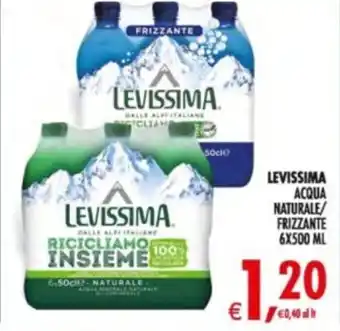 Deco Supermercati Levissima acqua naturale/ frizzante offerta