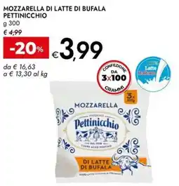 Bennet Mozzarella di latte di bufala PETTINICCHIO offerta