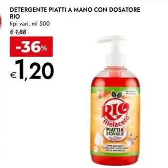 Bennet Detergente piatti a mano con dosatore RIO offerta