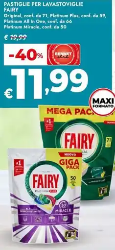 Bennet Pastiglie per lavastoviglie FAIRY offerta