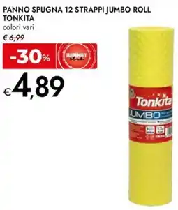 Bennet Panno spugna 12 strappi jumbo roll TONKITA offerta