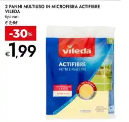 Bennet 2 panni multiuso in microfibra actifibre VILEDA offerta