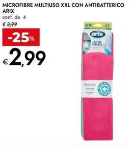 Bennet Microfibre multiuso XXL con antibatterico ARIX offerta