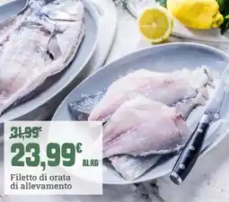 Banco Fresco Filetto di orata di allevamento offerta