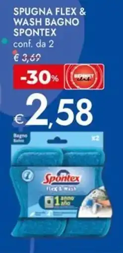 Bennet Spugna flex & wash bagno SPONTEX offerta