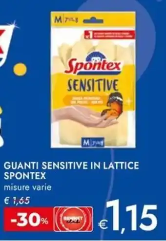 Bennet Guanti sensitive in lattice SPONTEX offerta