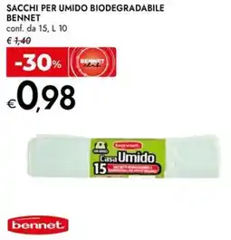 Bennet Sacchi per umido biodegradabile BENNET offerta