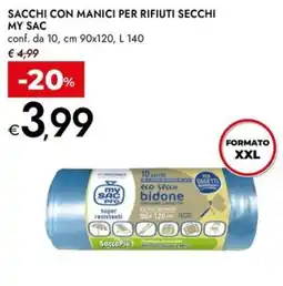 Bennet Sacchi con manici per rifiuti secchi MY SAC offerta