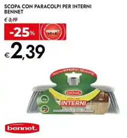 Bennet Scopa con paracolpi per interni BENNET offerta