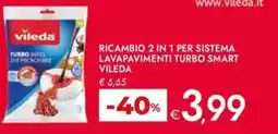 Bennet Ricambio 2 in 1 per sistema lavapavimenti turbo smart VILEDA offerta