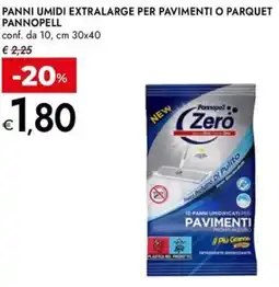 Bennet Panni umidi extralarge per pavimenti o parquet PANNOPELL offerta
