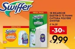 Bennet 18 ricariche duster o 72 panni cattura polvere SWIFFER offerta