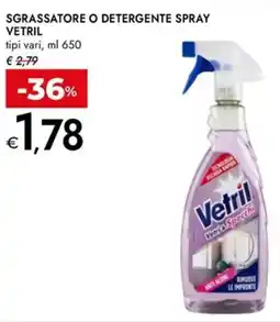 Bennet Sgrassatore o detergente spray VETRIL offerta