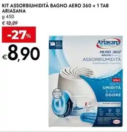 Bennet Kit assorbiumidità bagno aero 360 + 1 tab ARIASANA offerta