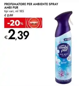 Bennet Profumatore per ambiente spray AMBI PUR offerta