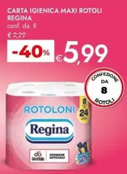 Bennet Carta igienica maxi rotoli REGINA offerta
