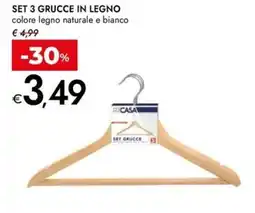 Bennet Set 3 grucce in legno offerta