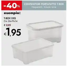 Bennet Contenitori portatutto t-box XXS offerta