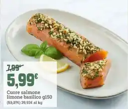 Banco Fresco Cuore salmone limone basilico offerta