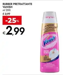 Bennet Rubber pretrattante VANISH offerta
