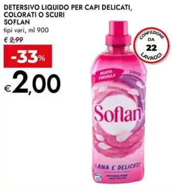 Bennet Detersivo liquido per capi delicati, colorati o scuri SOFLAN offerta