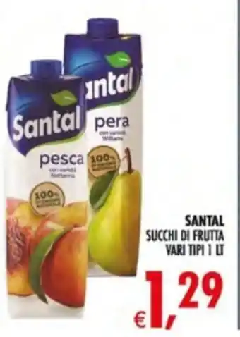 Deco Supermercati Santal succhi di frutta offerta