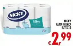 Deco Supermercati Nicky carta igienica elite x12 offerta