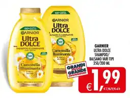 Deco Supermercati Garnier ultra dolce shampoo/ balsamo offerta