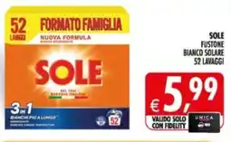 Deco Supermercati Sole fustone bianco solare offerta