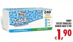 Deco Supermercati Foxy tuttidi tovaglioli bianchi maxi x 240 offerta