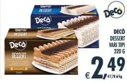 Deco Supermercati Decò dessert offerta