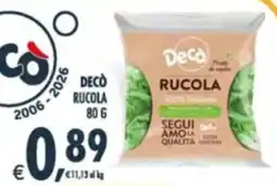 Deco Supermercati Deco rucola offerta