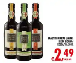 Deco Supermercati Mastri birrai umbri birra bionda rossa/ipa offerta