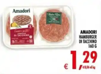 Deco Supermercati Amadori hamburger di tacchino offerta