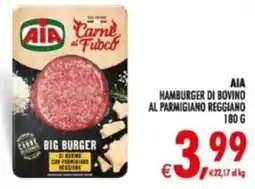 Deco Supermercati Aia hamburger di bovino al parmigiano reggiano offerta
