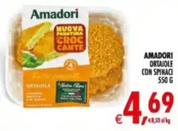 Deco Supermercati Amadori ortaiole con spinaci offerta