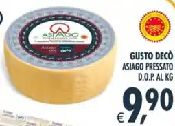 Deco Supermercati Gusto decò asiago pressato d.o.p. al kg offerta