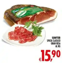Deco Supermercati Senfter speck classico gran resa al kg offerta