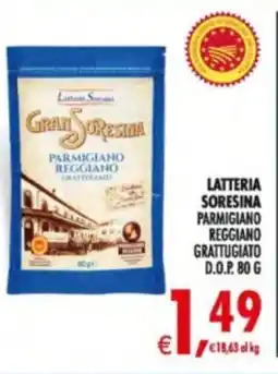 Deco Supermercati Latteria soresina parmigiano reggiano grattugiato d.o.p. offerta