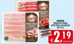 Deco Supermercati Negroni prosciutto crudo/ cotto stella alta qualità offerta