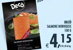 Deco Supermercati Decò salmone norvegese offerta