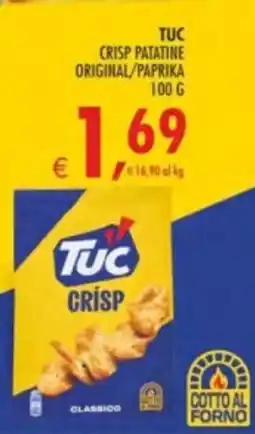 Deco Supermercati Tuc crisp patatine original/paprika offerta