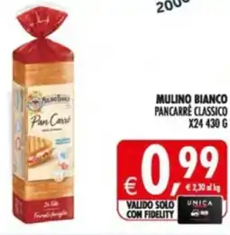 Deco Supermercati Mulino bianco pancarre classico x24 offerta