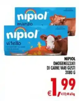 Deco Supermercati Nipiol omogeneizzati di carne offerta