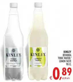Deco Supermercati Kinley bevanda tonic water/ lemon taste offerta