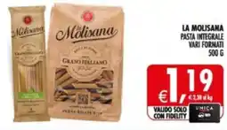 Deco Supermercati La molisana pasta integrale offerta