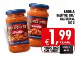 Deco Supermercati Barilla ragu / amatriciana offerta